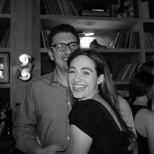 Emmy Rossum and Sam Esmail