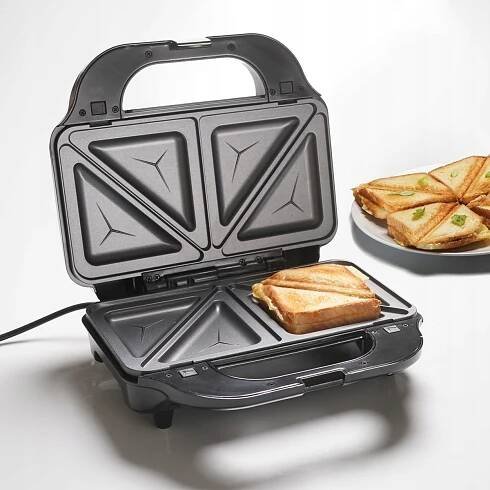 Gril Vaflovač Sandwich Sendvičovač 3v1 900W Tiross TS9655 Hlavní barva černá