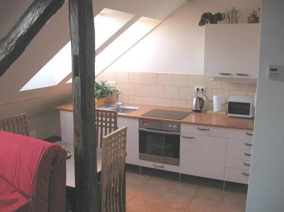 kuchyně, Apartmány Krkoškova (Apartmany Krkoskova) in Brno-Sever