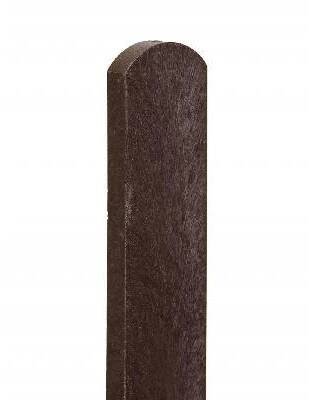 Plastová plotovka 78x21 mm, výška 150 cm, s půlkulatou hlavou, hnědá od 100 Kč - Heureka.cz