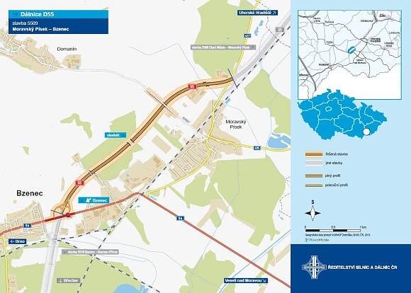 Stavba dálnice D55 Moravský Písek- Bzenec má stavební povolení - Ředitelství silnic a dálnic s. p. pro Jihomoravský kraj