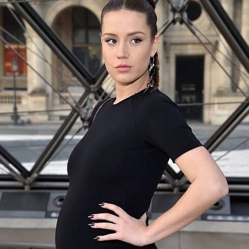 French Actress Adele Exarchopoulos Reveals Her Pregnancy at the Louis Vuitton Show