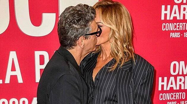 Marc Lavoine a Adriana Sklenaříková (Paříž, září 2024)
