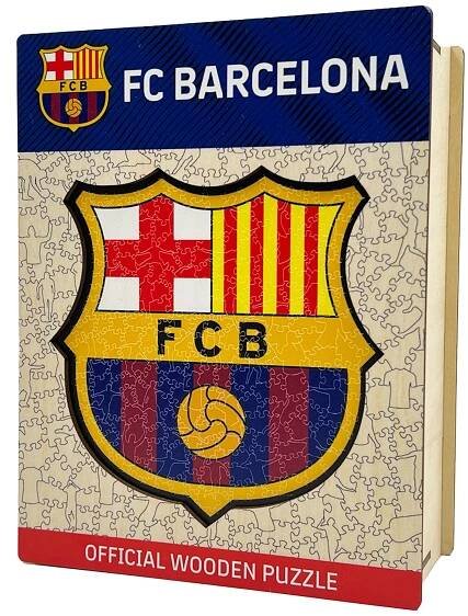 FC Barcelona dřevěné puzzle Crest 150 pcs - FAN-store.cz