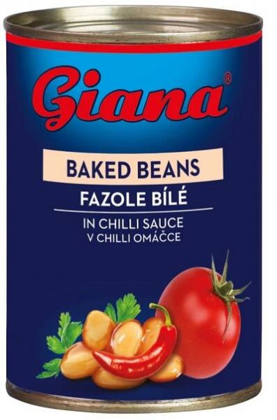 Giana Fazole bílé v rajčatové omáčce s chilli