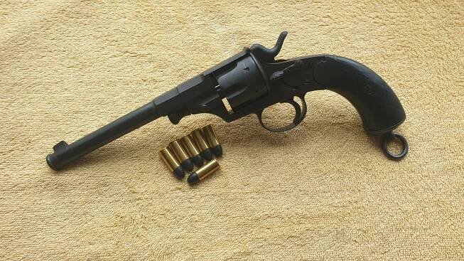 Historický Německý Reichsrevolver cal.44 CF M.1879 Hezký původní stav  - Sběratelské zbraně