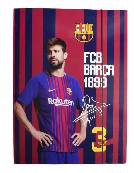 ŠKOLNÍ AKTOVKA NA ZKOUŠKY PRO DĚTI Aktovka s gumičkou A4 FC Barcelona