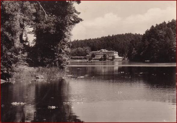 Jevany * zotavovna Moskva, jezero, hotel * Praha východ * V644 - Pohlednice místopis