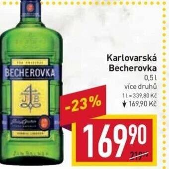Billa Karlovarská Becherovka nabídka