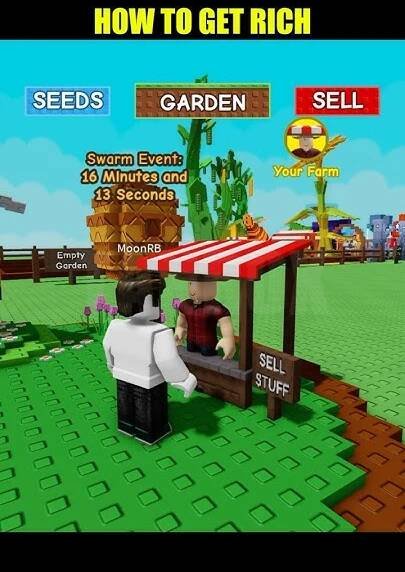How to get rich in Grow a garden #roblox #growagarden