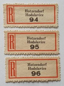 528. R-nálepky Č+M Hodslavice (3 ks)