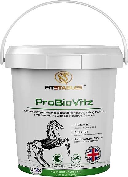 ProBioVitz - live yeast Saccharomyces Cerevisie, probiotics and B Vitamins - Fit Stables - Horse and Animal Fitness