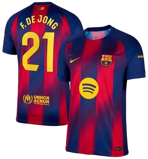 Raphinha Barcelona Nike 2025/26 Home Replica Jersey - Navy