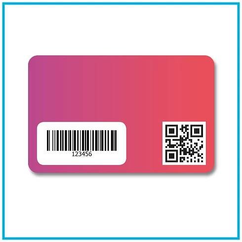 Tessera fedeltà con barcode e QR code