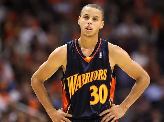 NBA MVP Steph Curry shooting from distance