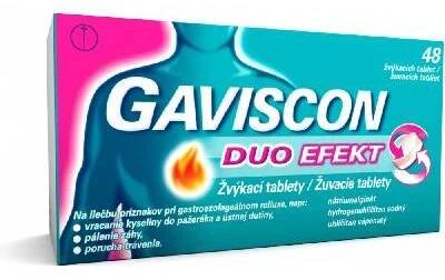 Gaviscon Duo Efekt 48 žvýkacích tablet