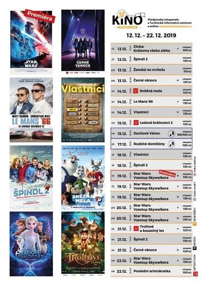 Program kina Hustopeče - 12.12.- 22.12.2019