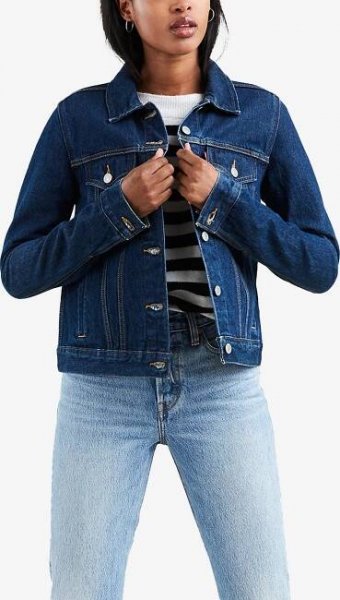 Levi's Original Trucker tmavě modrá XS