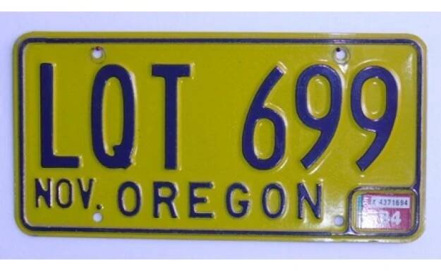 Americké SPZ Oregon pár
