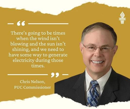 Quote from South Dakota PUC Commissioner Chris Nelson