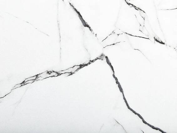 Rozkládací jídelní stůl s mramorovým efektem 160/200 x 90 cm bílý/zlatý MAX Barva desky stolu bílá