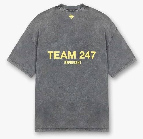 Team 247 Oversized T-Shirt - Pewter Lemon