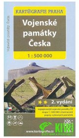 mapa Vojenské památky České republiky 1:500 t.