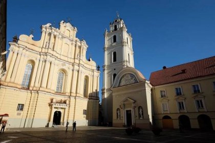 Sts. Johns' church belltower is great for a panoramic view of Vilnius Old Town