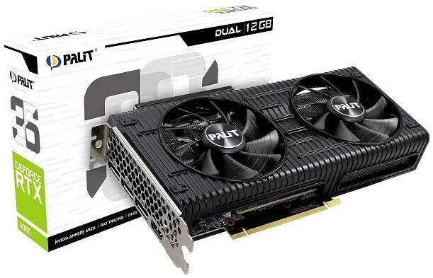 Grafická karta PALIT GeForce RTX 3060 Dual 12 GB