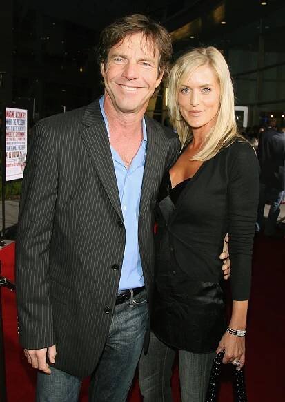 Dennis Quaid and Kimberly Buffington in LA on April 11, 2006.