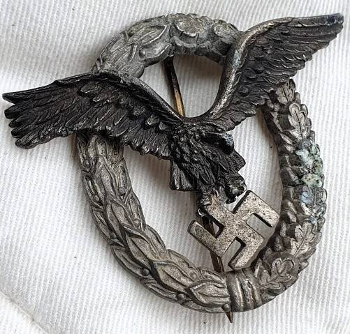 Flugzeugführerabzeichen der Luftwaffe - Pilotní odznak - C.E. Juncker - Vojenské sběratelské předměty