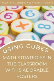 Using CUBES Math Strategies in the Classroom with 5 Adorable Posters