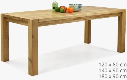 Dubový jídelní stůl vyrobený z prvotřídního masivu