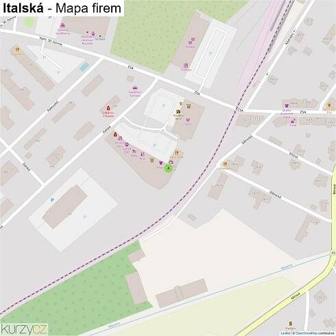 Italská - mapy | Kurzy.cz