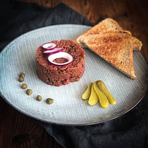 Vegetarisches Tatar veganes tatar rezept vegetarisches tartar veganes tartar