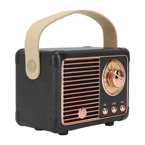 RETRO PŘENOSNÝ BLUETOOTH REPRODUKTOR RÁDIO DÁREK BEZDRÁTOVÝ 400 MAH