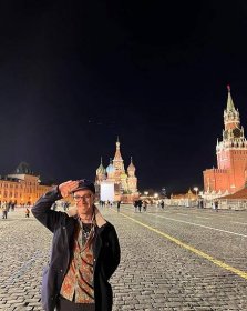 A photo of Fergie Chambers in Russia.