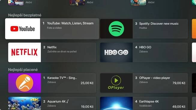 Apple TV: Další aplikace v App Store (4) - @365tipu