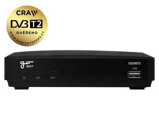 Set-top box GoSat GS200DVBT2 černý