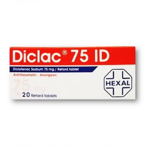 DICLAC 75 ID ( DICLOFENAC SODIUM ) 20 RETARD TABLETS