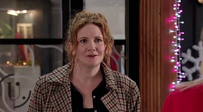 Jennie McAlpine as Fiz Stape in Coronation Street.