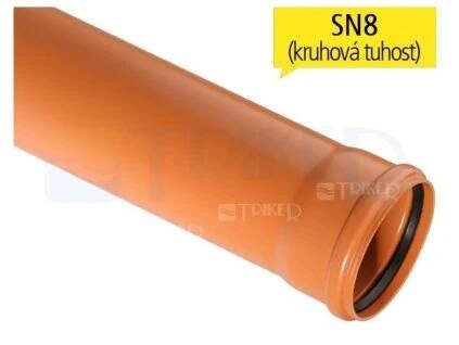 KGEM kanalizační trubka SN8 silnostěnná 200 x 4,7 x 2000 mm