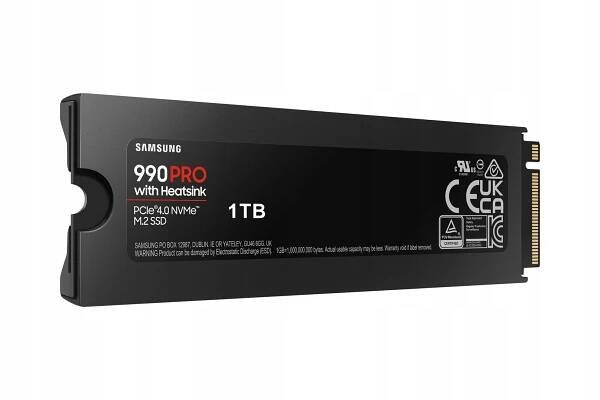 SSD disk Samsung 990 PRO PCle 4.0 NVMe M.2 1TB Maximální rychlost čtení 7450 MB/s