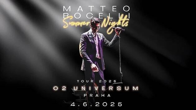 Vyprodávaný italský pěvec Matteo Bocelli se vrací do Prahy. Vstupenky přednostně