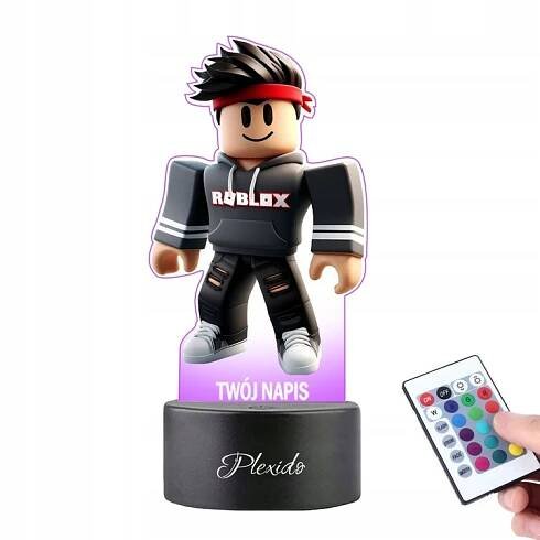 Nočná lampa s potlačou pre dieťa Počítačová hra Roblox Postava LED 3D