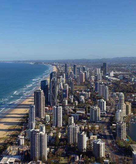 Krásný pohled na město Gold Coast