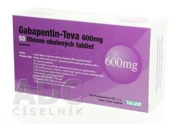 GABAPENTIN-TEVA 600 MG  50X600MG Potahované tablety (Léky používané v psychiatrii)
