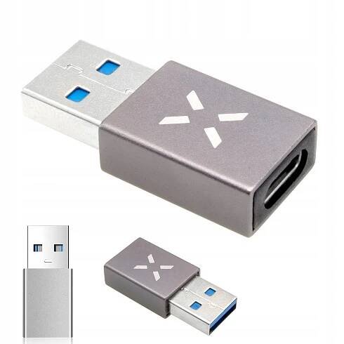 FIXED Link USB/USB-C OTG redukce šedá FIXA-CU-GR