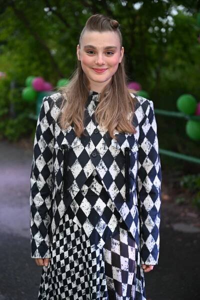 Kateřina Falbrová vsadila na šachovnicový vzor.