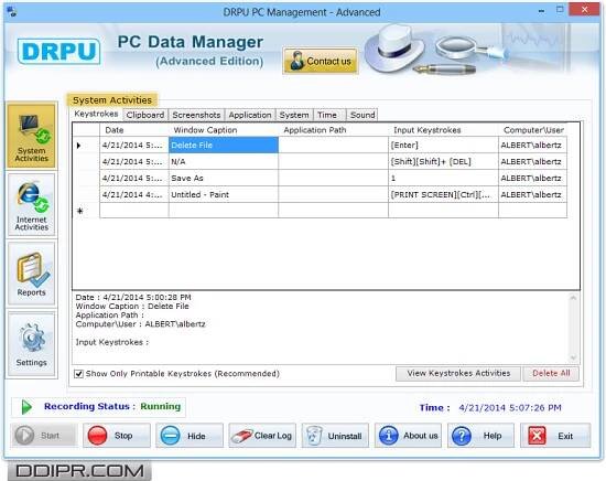 Advance Keylogger Software